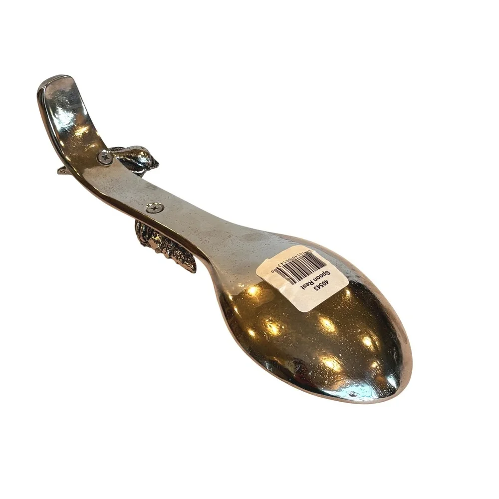 New Metal Spoon Rest Nautical Starfish Seashell‎ Beach Coastal Decor Gift